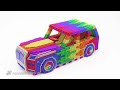 diy construction rolls royce cullinan car from magnetic balls satisfying asmr video