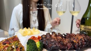 vlog: Daily life of home baking and Christmas party🎄,Butter cookies, Ganache cookies🍪,BBQ pork ribs🍖