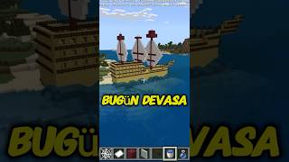 Minecraft Dev Gemi Projesi I Built a MASSIVE Pirate Ship in Minecraft!