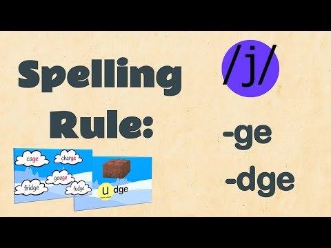 What are some words that end with GE?