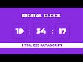 How to Create a Digital Clock using HTML CSS & JavaScript