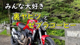 復活開通した裏ヤビツとゼブラコーヒーを探検  ～ DUCATI Monster1200 ～【モトブログ】