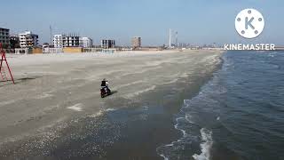 Mamaia Nord Beach, Kuba (RKS) RS III Pro ebike followed by DJI MINI 2, Litchi app.