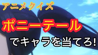 【アニメクイズ】ポニーテールを見てキャラを当てろ‼️全24問（上級編）