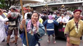 2016年　藤沢市民まつり神輿渡御南口駅前