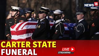 LIVE: Funeral Procession For Former President Jimmy Carter In Washington D.C | U.S. Capitol | N18G