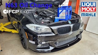 How to change oil 2013 BMW 550i F10 N63