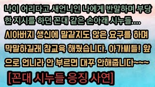 [사이다사연] 나이 어리다고 직장 상사와 같이 지시하고 부당하게 일시킨 나이 많은 손아래 시누들을 참교육 해주었습니다. 사이다썰 미즈넷사연 라디오사연 응징사연 참교육사연 반전사연