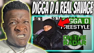 AMERICAN RAPPER REACTS | The Digga D Freestyle (PROD By ITCHY) REACTION