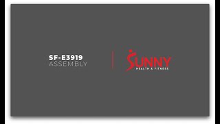 Assembly Guide: Premium Cardio Climber SF-E3919 | Sunny Health & Fitness