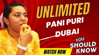 Dubai's Unlimited Pani Puri Delights #dubai #foodie#panipuri