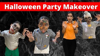 Halloween Party Makeover | DIY Hair | DIY Make Up | RS 1313 VLOGS | Ramneek Singh 1313