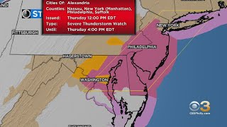 Thursday Midday Weather Update: Severe Thunderstorm Watch In Effect