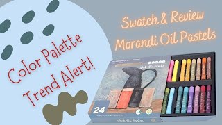 Morandi Color Oil Pastels Swatch \u0026 Review