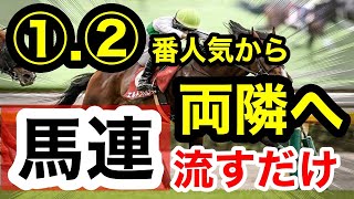 【馬券検証】馬連1.2番人気からその両隣へ流すだけ【馬券勝負】