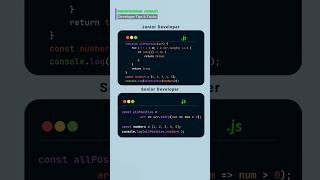 Junior Developer VS Senior Developer 👾👨‍💻 #javascript #webdesign #shorts #music #htmlcss #trend