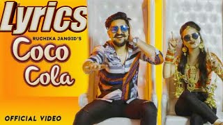 COCA COLA LYRICS/New Haryanvi Song/ruchika jangid full song coca cola lyrics/haryana lyrics studio
