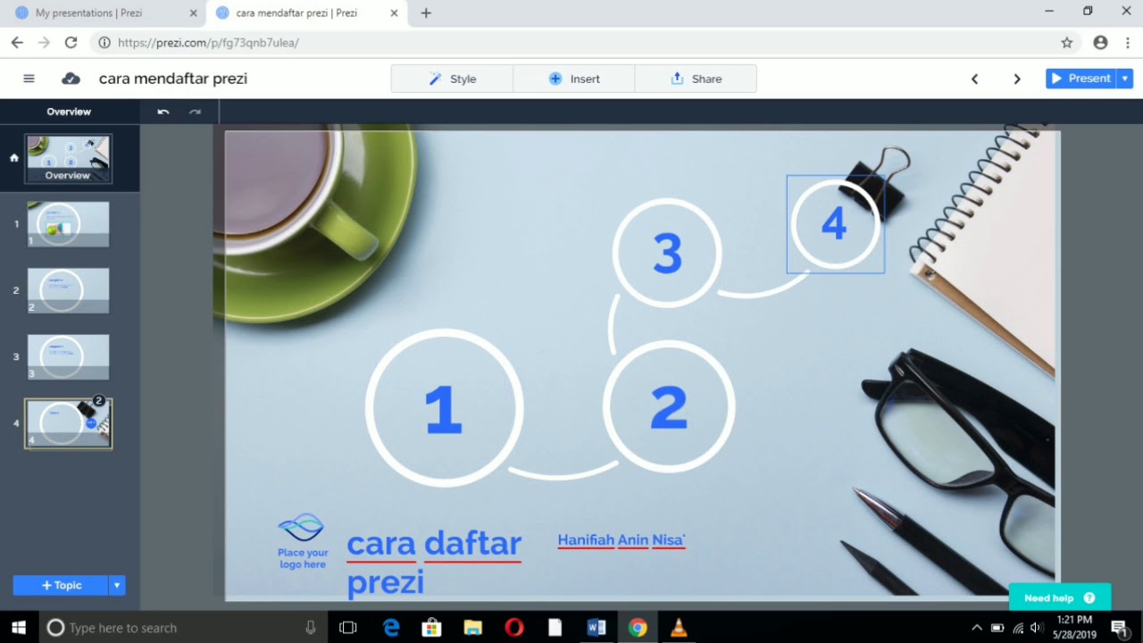 TUTORIAL MEMBUAT PRESENTASI PREZI - YouTube