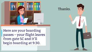 Booking flights and flying - Learn English through conversation