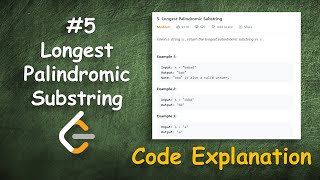 Longest Palindromic Substring | Live Coding with Explanation | Leetcode - 5