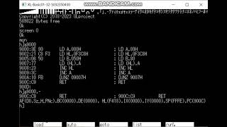 XL-BASIC(N88-BASIC互換?)でZ80アセンブリ (3回目)