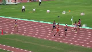 2018北九州市民体育祭陸上競技大会・中学男子100m予選第7組