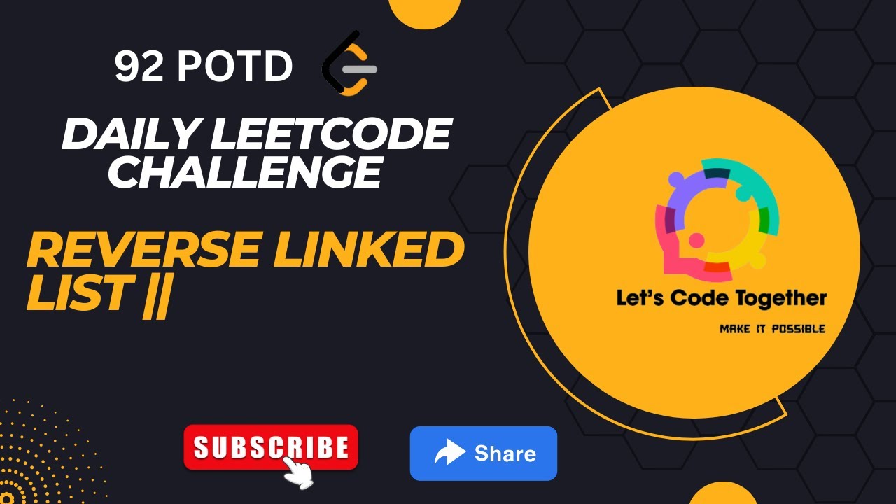 Reverse Linked List II | Linked List |Daily Leetcode Challenge ...