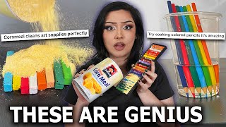 I Tested My Subscriber's BEST Art Hacks (y'all didn't disappoint)