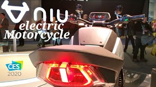 Electric Motorcycle NIU at CES 2020 | Firstlook of NIU RQi-GT