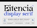 Eitencia Font Download