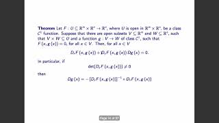 The Implicit Function Theorem