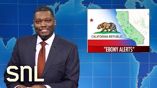 Weekend Update: California’s Ebony Alerts, National No Bra Day - SNL