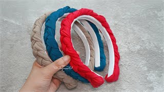 BRAIDED HEADBAND, NO SEWING MACHINE! Such Beauties~ 😍 How to Make Braided Headband with Fabric