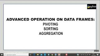 Python Pandas - DataFrame Part4