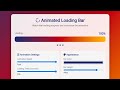 🔵 Loading Bar Project in HTML CSS JavaScript | Step-by-Step Tutorial for Beginners