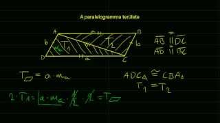 Paralelogramma területe