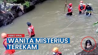 VIRAL Video Wanita Misterius Terekam saat Pencarian Korban di Sungai
