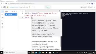 Pig Latin translator in Python