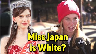 Americans React to White Woman winning Miss Japan