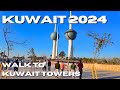 Kuwait Towers 🇰🇼 Kuwait 4K Walking Tour, City Tour February 2024