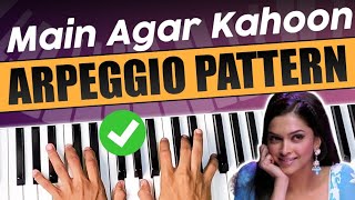 Arpeggio Pattern: Main agar kahoon - How to play Arpeggio on piano - PIX Series - Hindi