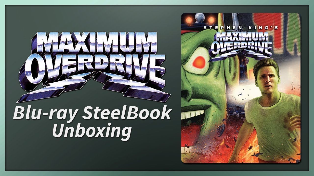 Maximum Overdrive Blu-ray SteelBook Unboxing - YouTube