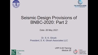 S-12_Seismic Design Provision of BNBC-2020: Part-2, 26 May 2021