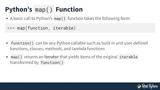 Python's map() Function: Transforming Iterables