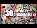 30 DOLLAR TREE CHRISTMAS DIY ORNAMENTS // DIY CHRISTMAS DECOR CRAFTS 2021