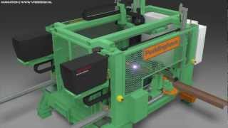 3D Animation Plasma Laser Machine (Hypertherm Technology) Steel Machinery (NX ProE Inventor Catia)