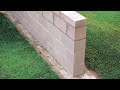 how to build a concrete block wall