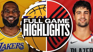 LAKERS at TRAIL BLAZERS | FULL GAME HIGHLIGHTS | February 20, 2025