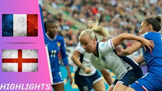 France vs England | Women's European Qualifiers AGG 3-3 - Highlights All Goals 04/06/24