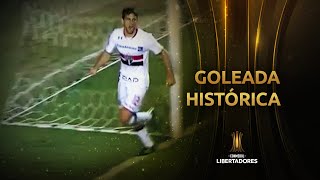 A maior goleada do São Paulo na Copa Libertadores